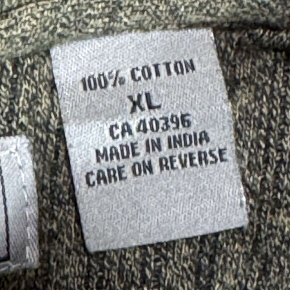 Pierre Cardin Men's XL Brown Striped Long Sleeve 1/4 Two Button Collared Sweater - Picture 9 of 9